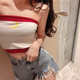 Summer Internet celebrity with the same style large size fat mm high waist ripped denim shorts women look thin hairy edge wearing a-line hot pants trendy