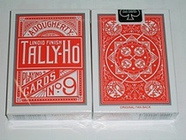 Free shipping] USA imported TALLY-HO fan back special orange back orange playing cards