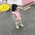 Cô gái mùa thu đông 2018 mới nam và nữ trẻ em cotton vest bé ấm áp vai hoang dã dày xuống vest cotton áo gile vest bé trai Áo ghi lê