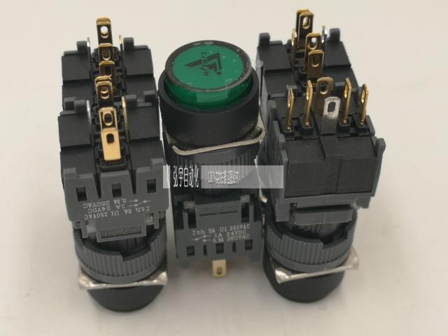 Golden Macro 16MM button switch Small round F16-271 Start self-reset self-locking with lamp 24V 220V