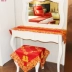 Hoa thêu Châu Âu lễ hội đỏ khăn trải bàn phòng khách Bàn cà phê cờ bàn Bàn vải TV tủ vải - Khăn trải bàn khăn bàn tròn Khăn trải bàn