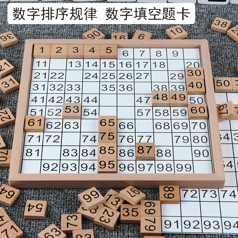 儿童数字学习神器:幼儿园蒙氏数学百数板1到100数字板启蒙数数玩具,宝宝学数数也能超有趣!-数学学习板-淘宝好物网