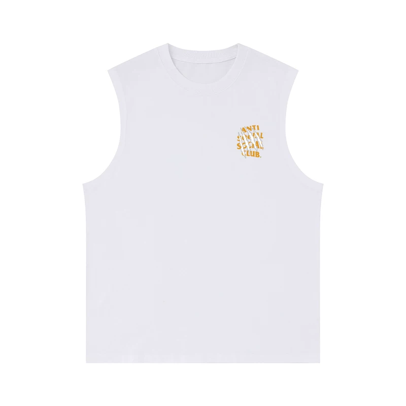 ANTI SOCIAL SOCIAL CLUB ASSC следы когтя буква принт безрукавка свободная хлопковая майка