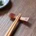 Nhật Bản sáng tạo đũa gỗ giữ đồ trang trí nhỏ Cá hình đũa giữ lá Lá giữ đũa hình dạng sáng tạo Bộ đồ ăn sáng tạo bộ bát đĩa đầy đủ Đồ ăn tối