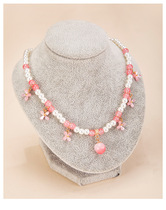 Cute pomegranate necklace little girl doll Hanfu accessories glazed Pearl Noble collar