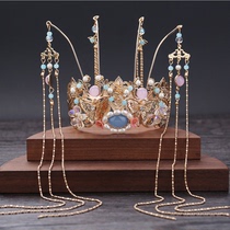 Tall Crown ~~ super beautiful Chinese costume Lolita headdress Golden Noble style