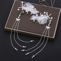 Feather headdress Super fairy Hanfu headdress Joker lazy people clip headdress