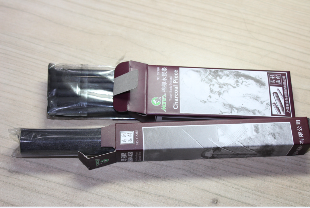 Marley charcoal strip (coarse) cotton willow charcoal strip C7351 diameter 16mm charcoal pen charcoal for sketching