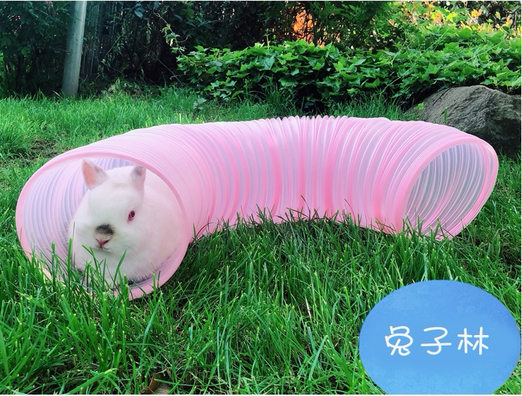 (Rabbit forest)Pin Gao with the same telescopic channel Rabbit ferrets Dutch pig Chinchilla tunnel toy pipe