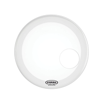 American-made DAddario EVANS 20-inch resonance leather sandblasted white bass floor drum skin black BD20RGCW