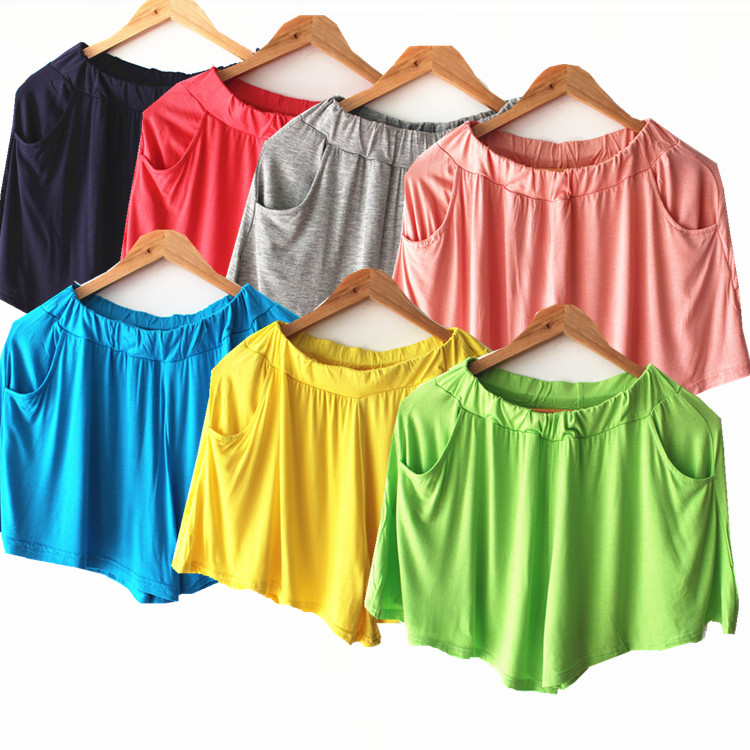 Summer modal cotton casual women's loose leggings culottes large size sports home shorts pajamas