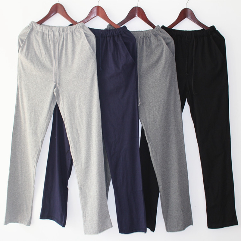 Spring and autumn new pajamas men and women couples cotton trousers home pants summer loose large size casual sports home pants