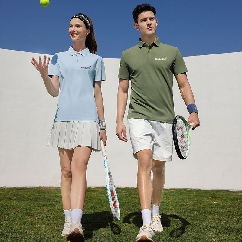 2025 Summer Herbalife Quick-Dry Polo Sports T-Shirt Short Sleeve Couple Advertising Shirt Team Print 2025 Summer Herbalife Quick-Dry Polo Sports T-Shirt Short Sleeve Couple Advertising Shirt Team Print
