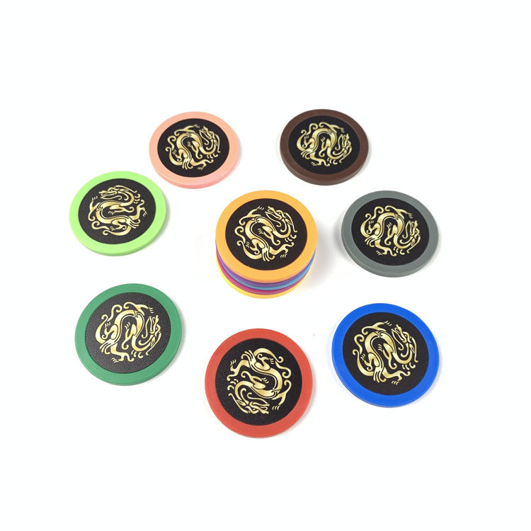 Monochrome chips without denomination Russian roulette color code color chip chip integral chip currency promotion entertainment