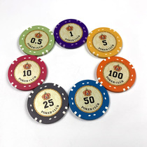 Mahjong chess room chip club with anti-counterfeiting Texas poker game currency points token spot can also be customized