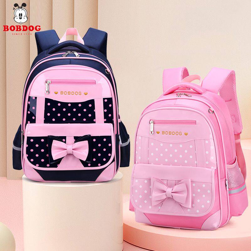 Babu Bean Children Elementary School Children's School Bag 1-2-3-6 Grade Princess 6-12 Minus Minus Double Shoulder Girl Light Waterproof