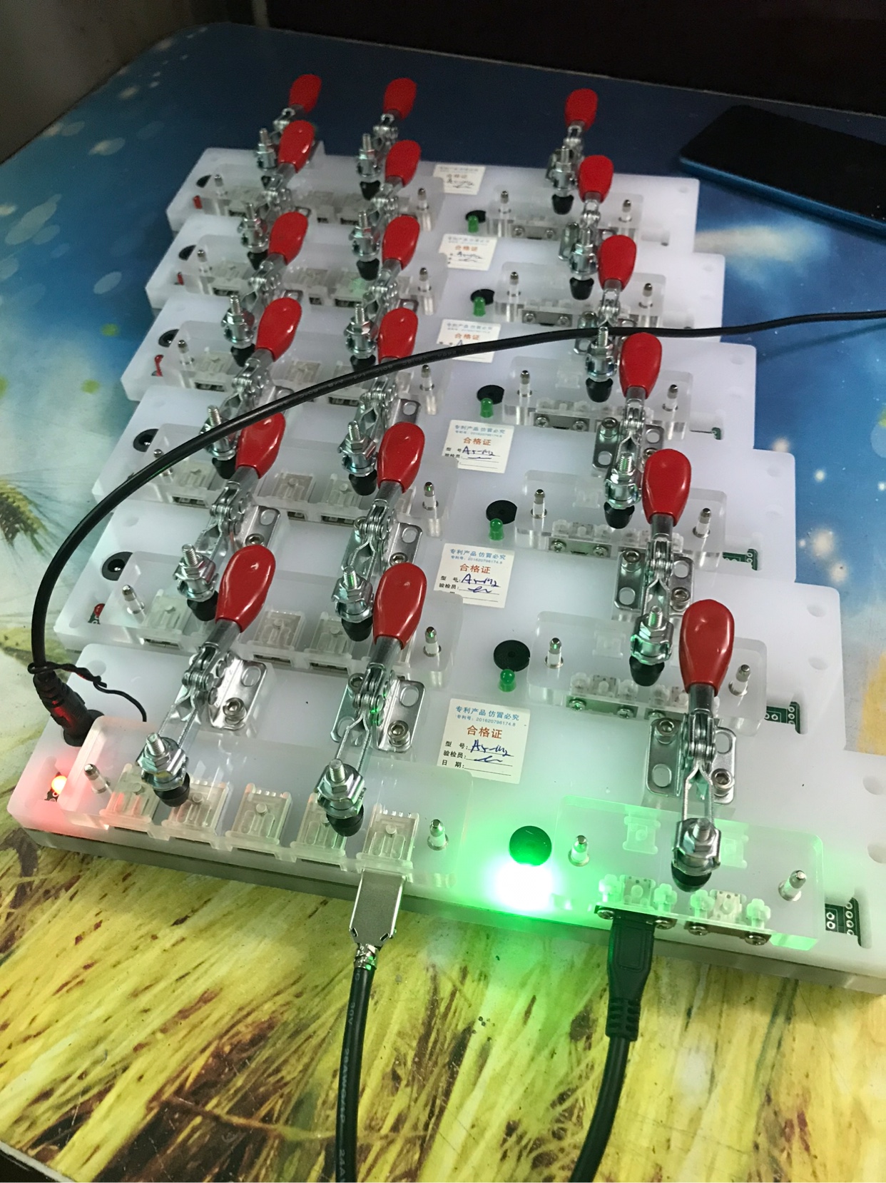 USB test fixture Charging cable test fixture A male pair Mike test fixture Two-core belt test function