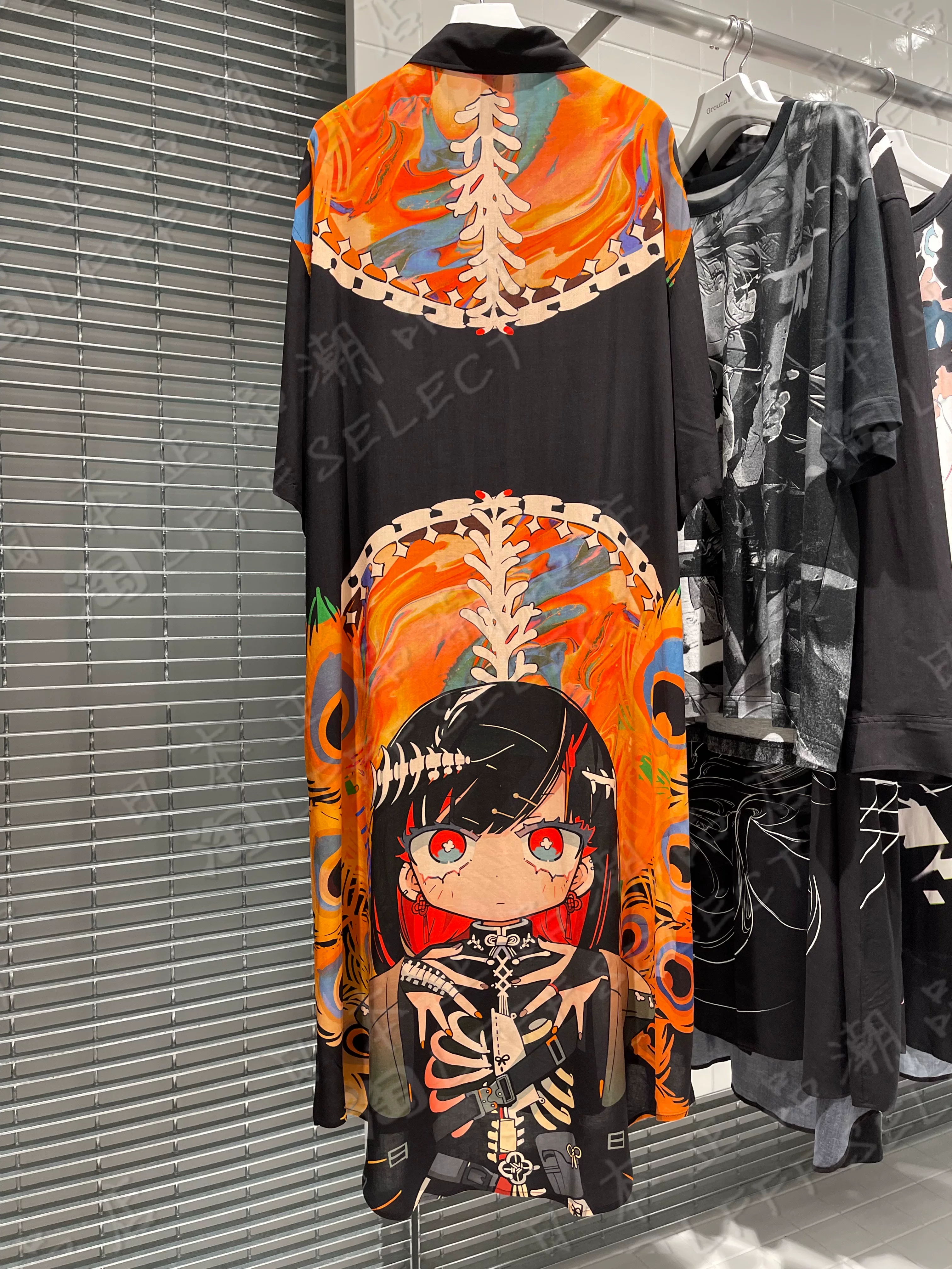 Японский закупочный агент Yamamoto Yoshi GroundY комикс Illustrators Co-branded Printed Patterns Shirts