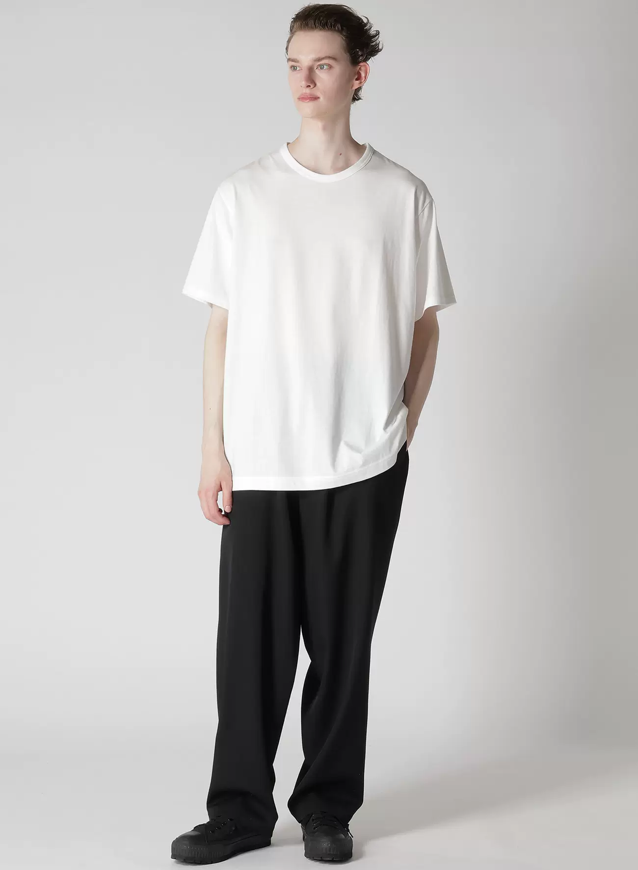 ХОММ Хоши Yohomi? (Need translate: Yamamoto Yoshi HOMME cotton TEE loose short-sleeved T-shirt Japanese purchasing youth popular style) - Translate as: