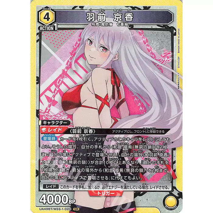 WS 黑白双翼卡牌青春猪头SEC 謎多き少女牧之原翔子