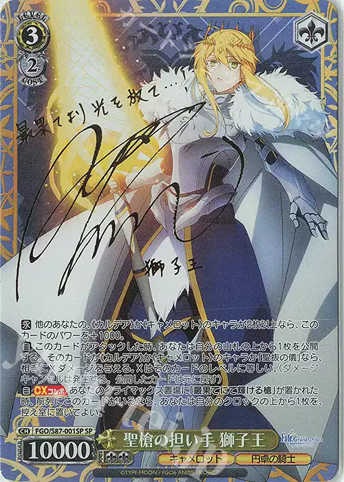 WS 黑白双翼FGO 圆桌领域SP 聖槍の担い手獅子王