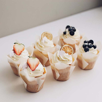 High-end tulip cup lotus hat cupcake mafen oil-proof Cup curled with fire goblet Meifen cake Cup