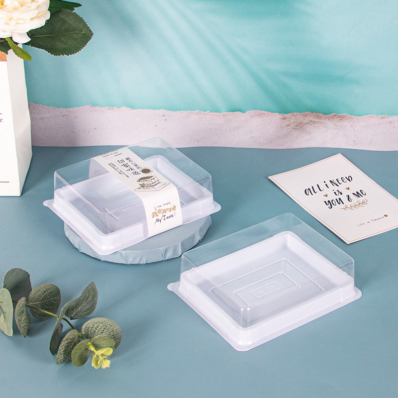 Baking Sweet Taste Cake Box Ancient Morning Cake Tiramisu Cake Box Transparent West Point Packing Box Send stickers