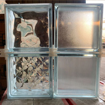 Hollow Glass Brick Color Bedroom Toilet Partition Wall Transparent Square Brick Home Background Wall Crystal Brick