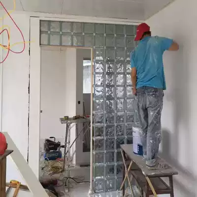 Bathroom wall back toilet design square frosted glass brick brick Bedroom translucent bright square body lighting insulation water