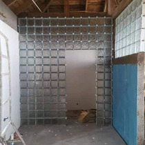 Hollow brick glass brick light transmission non-transparent square toilet partition wall Living room Xuanguan Creative background wall