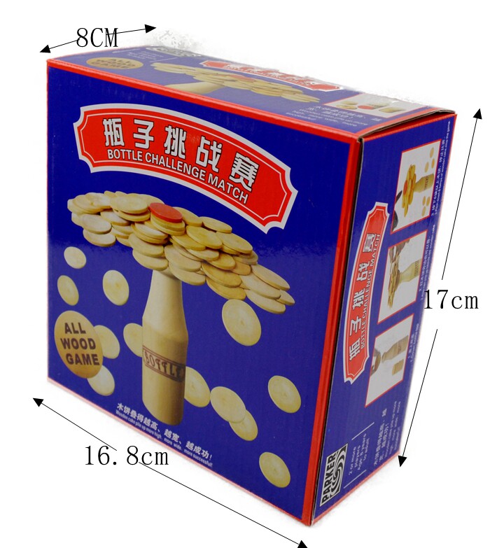 Дженга 正品桌游儿童亲子智力玩具 瓶子挑战 ??赛酒瓶叠叠乐层层叠成人益智 Treasure masters