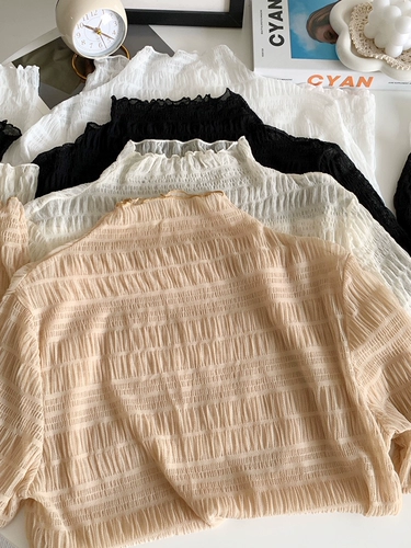 Шелковый приятный телу весенний лонгслив, рубашка, высокий воротник