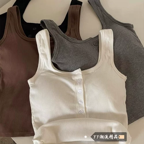 Белый базовый топ с чашечками, летняя майка топ, короткая футболка без рукавов, красивая спина