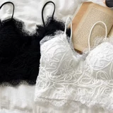 Кружевная сексуальная майка топ, нижнее белье, бюстгальтер-топ, топ с чашечками, топ без лямок, для маленькой груди