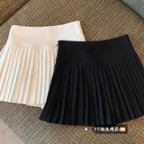 Приталенная летняя юбка в складку, подходит для подростков, французский стиль, А-силуэт