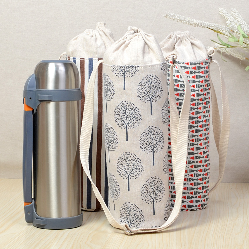 Portable 1 2L kettle protective sleeve cup sleeve adjustable inclined satchel travel large capacity bunches cup bag water bottle bag large number-Taobao