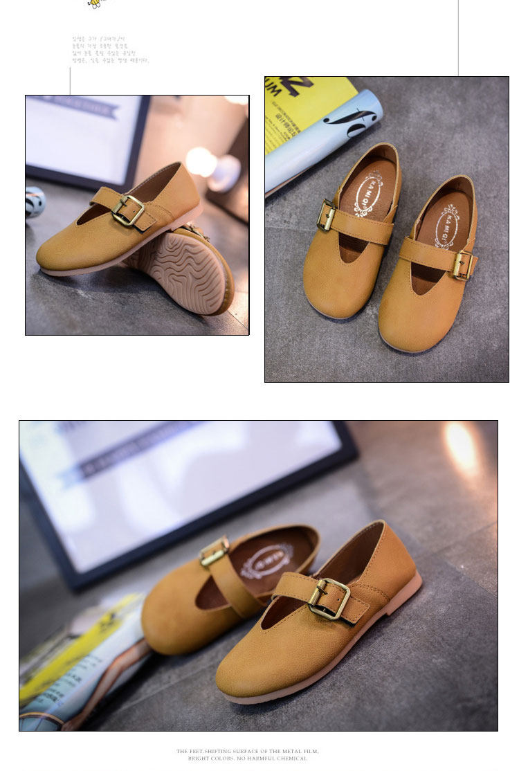 Chaussures enfants en autre ronde suture de voiture pour printemps - semelle tendon - Ref 1002883 Image 18