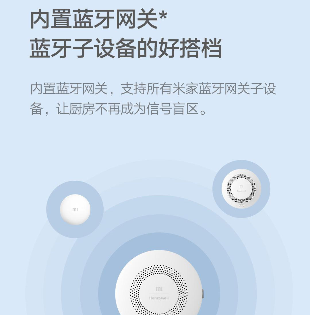Смарт-аксессуары 小米天然气卫士警器家用燃气泄漏检测消防认证智能远程定期自检 MIUI