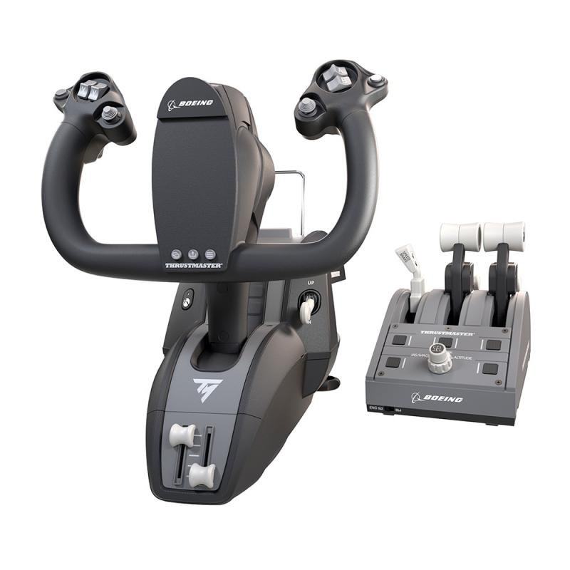 Thrustmaster Yoke Boeing Flight Simulator Joystick Throttle Civil Aviation Model Flight Handle Xplan Officially Authorized Metal Body Supports Xbox and Pc Computers