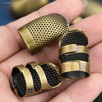 Brass thimble finger cot household old-fashioned sewing hand-sewn thimble device adjustable extra thick thimble hoop