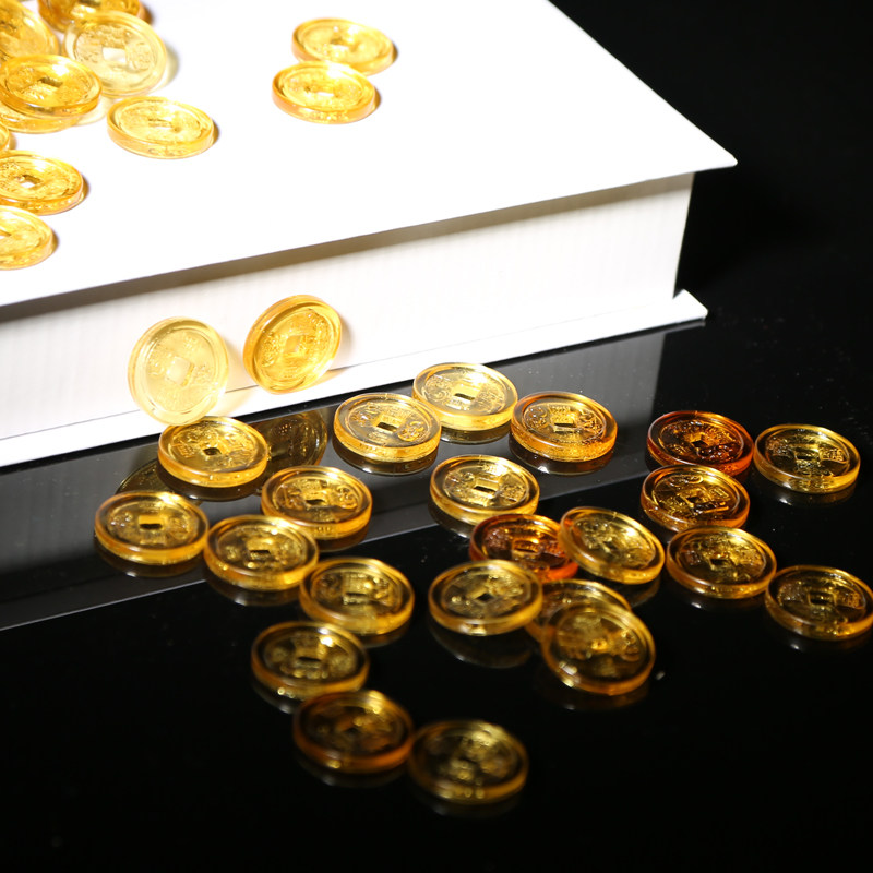 Crystal bronze money imitation glazed copper plate polyppot accessories-Taobao