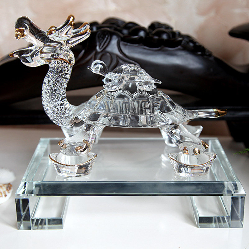 Crystal Dragon Turtle Decoration Dragon Turtle Home Crafts Decoration Decoration Ornament