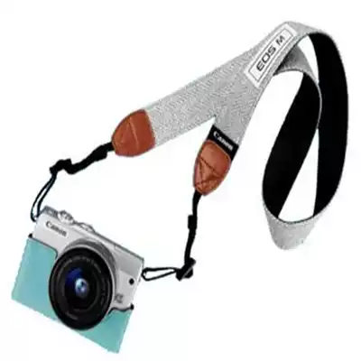 Canon Canon Micro Monocular Camera M100M200 Color Shell Leather Case Base Protective Cover Front Shell Vintage Shoulder Strap Baby Bag