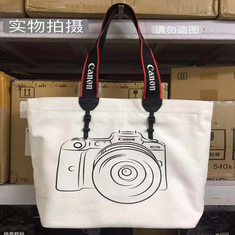 Canon Original Portable Handbag Casual Canvas Bag Tote Bag Camera Model Personality Student Commemorative Satchel
