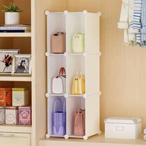 Bag cabinet storage floor-to-ceiling household multi-storey bedroom wardrobe wardrobe shelf display built-in bag cabinet artifact