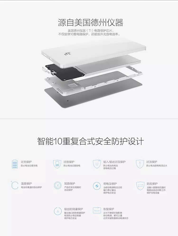 陈年库存货 乐视 5000mAh移动电源 双向QC3.0快充 图3