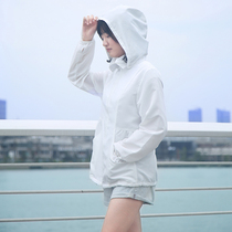 Japan COGIT anti-ultraviolet sunscreen clothing long sleeve new white women travel long coat