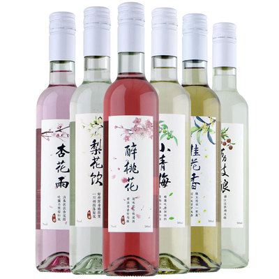 6支装桃花酒果酒升禧低度甜酒