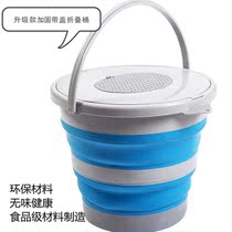 Fishing live fish bucket brush bucket brush bucket folding bucket