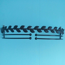 Kinghome gold bedroom European style simple original bed curtain decoration iron frame mantle frame mosquito net with shelf